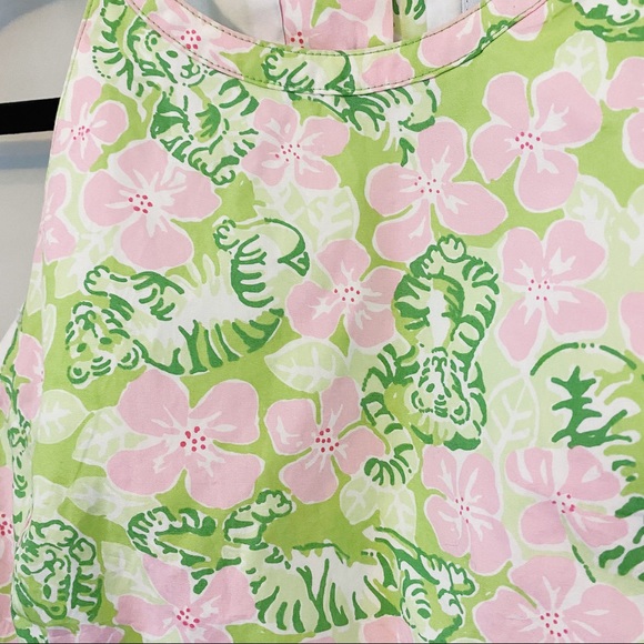 Vintage Lilly Pulitzer Tiger High Neck Tank Top - Picture 3 of 8